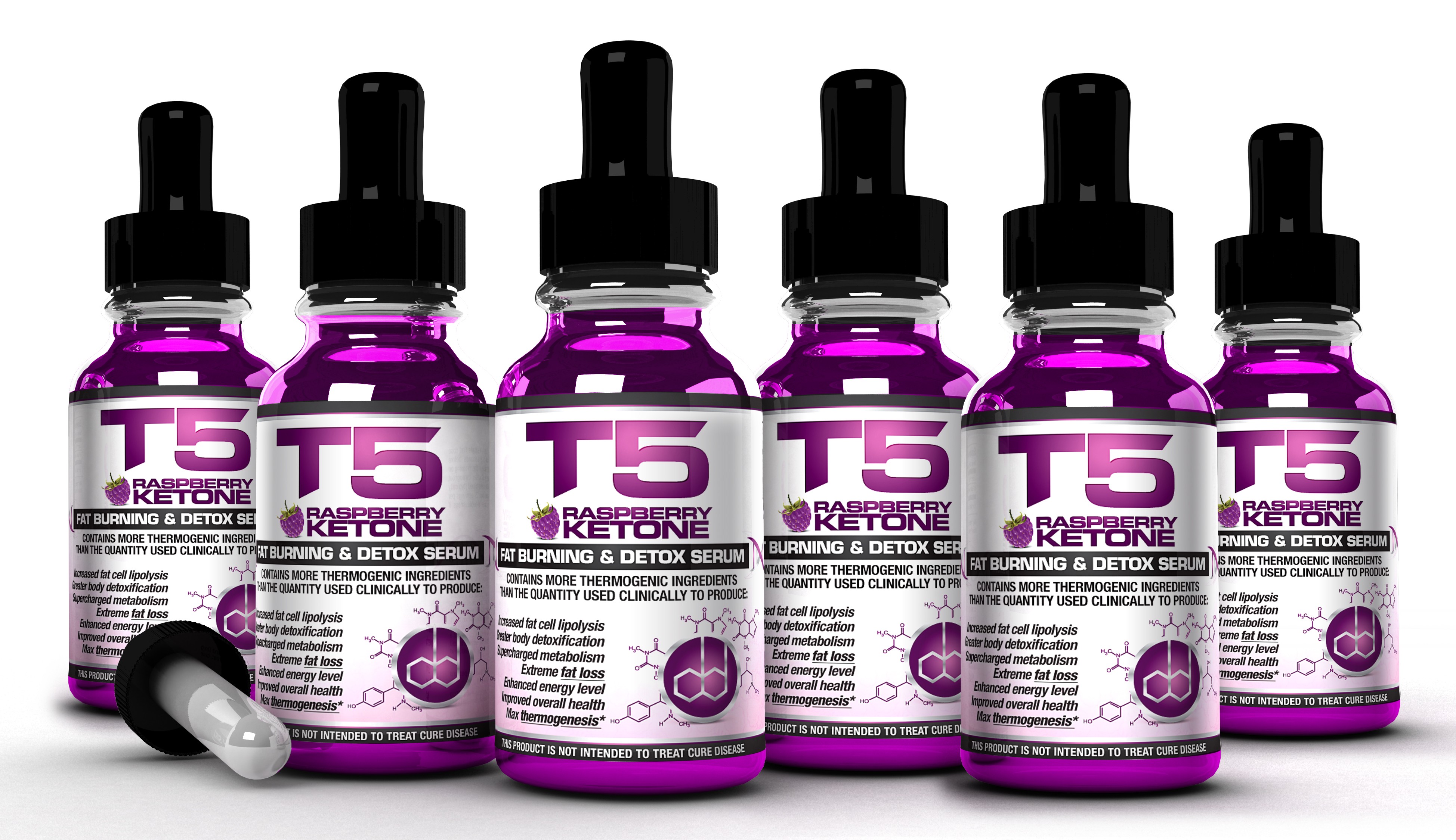 T5 Raspberry Ketone 6 Bottle Bundle 