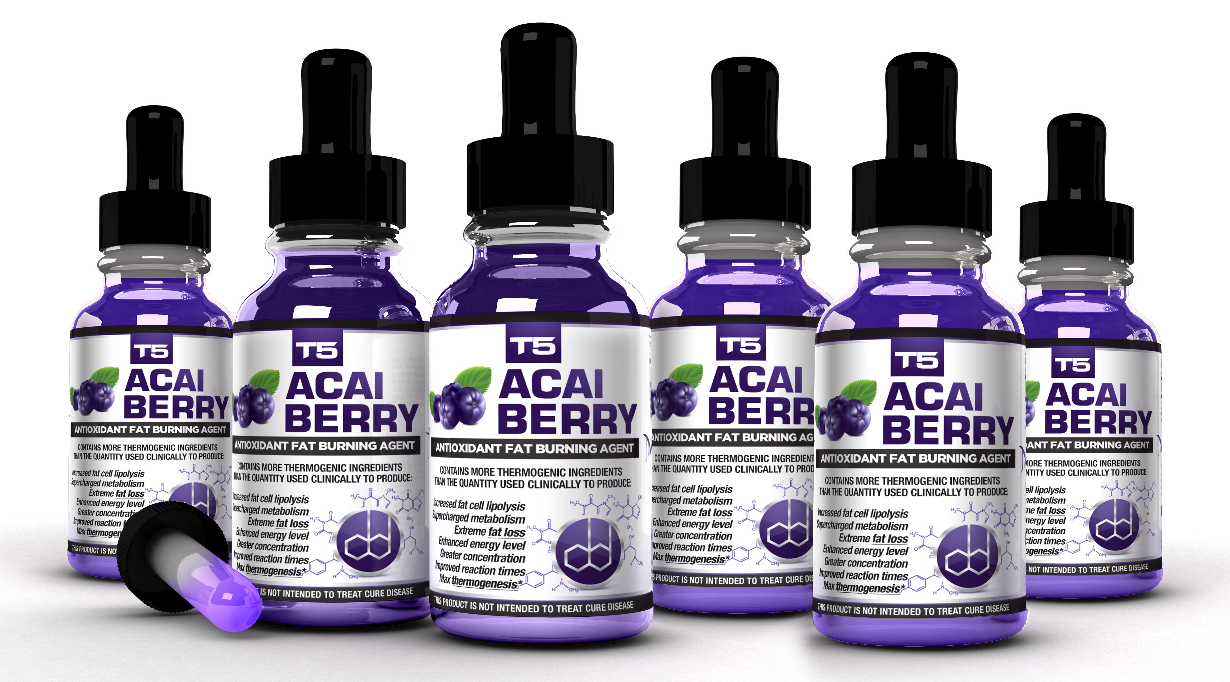 T5 Acai Berry 6 Bottle Bundle